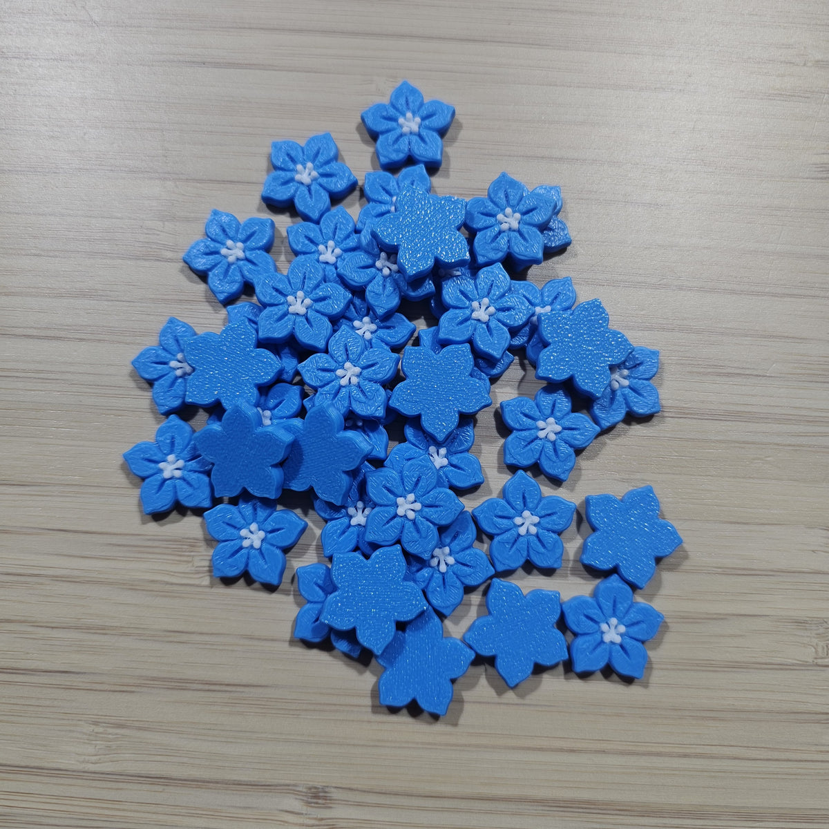 3D Blue Flowers