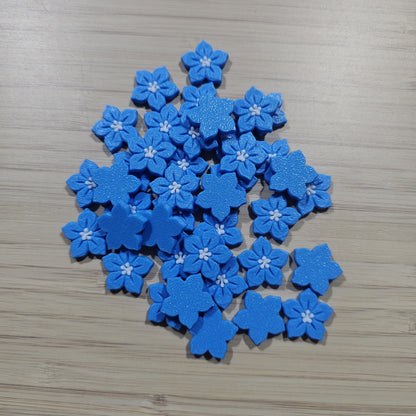 3D Blue Flowers