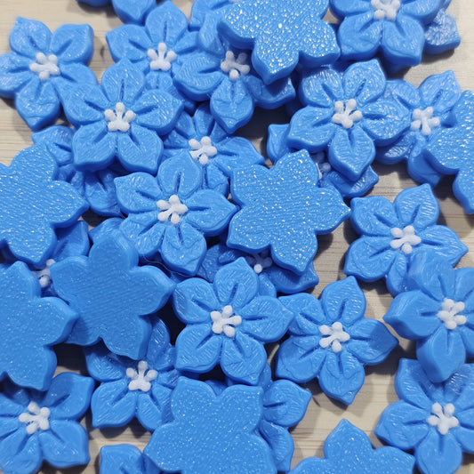 3D Blue Flowers