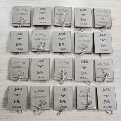 Personalized Wedding Tissue Holders | Tears of Joy
