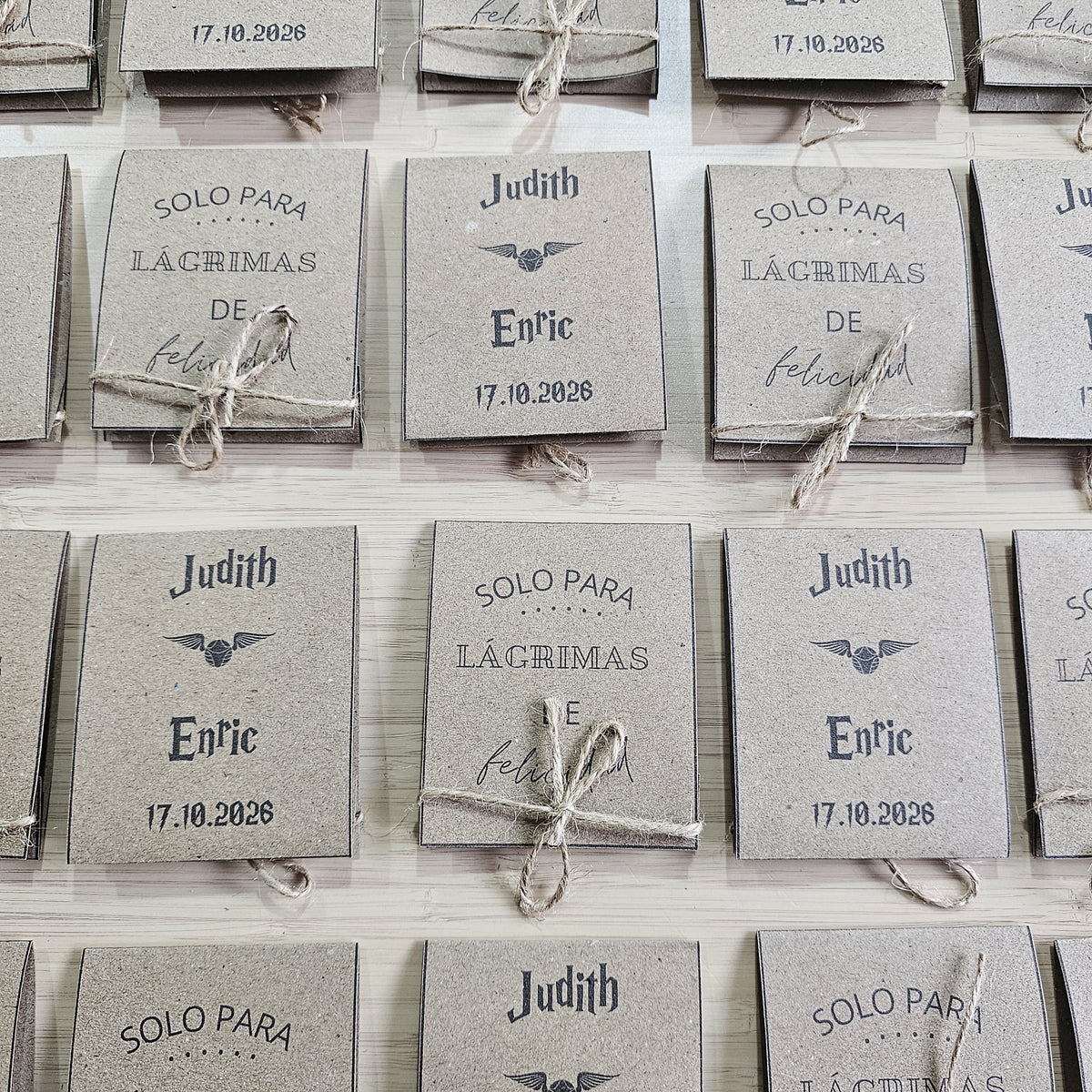 Personalized Wedding Tissue Holders | Tears of Joy