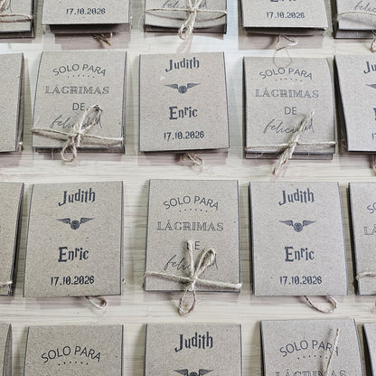 Personalized Wedding Tissue Holders | Tears of Joy
