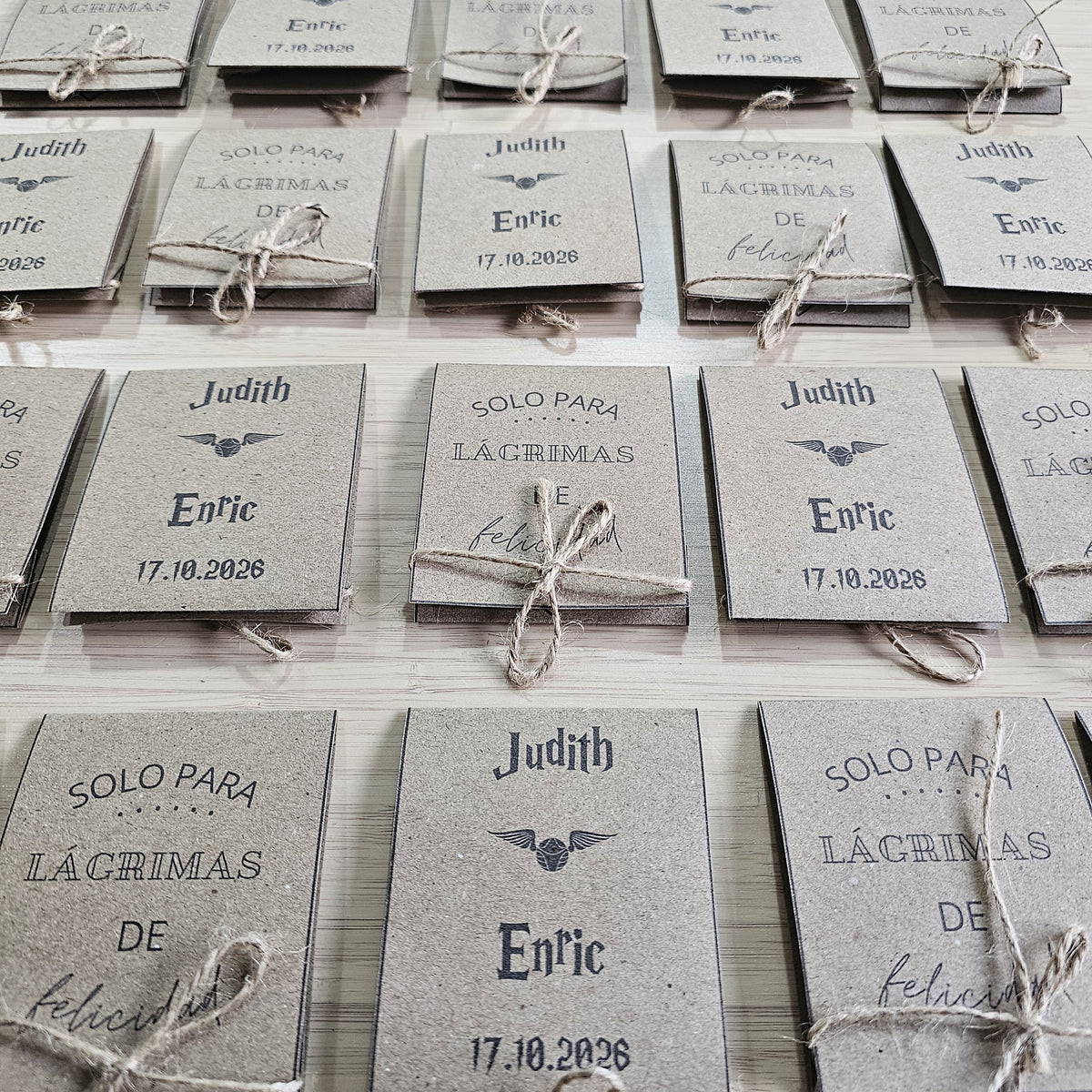 Personalized Wedding Tissue Holders | Tears of Joy