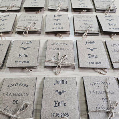 Personalized Wedding Tissue Holders | Tears of Joy