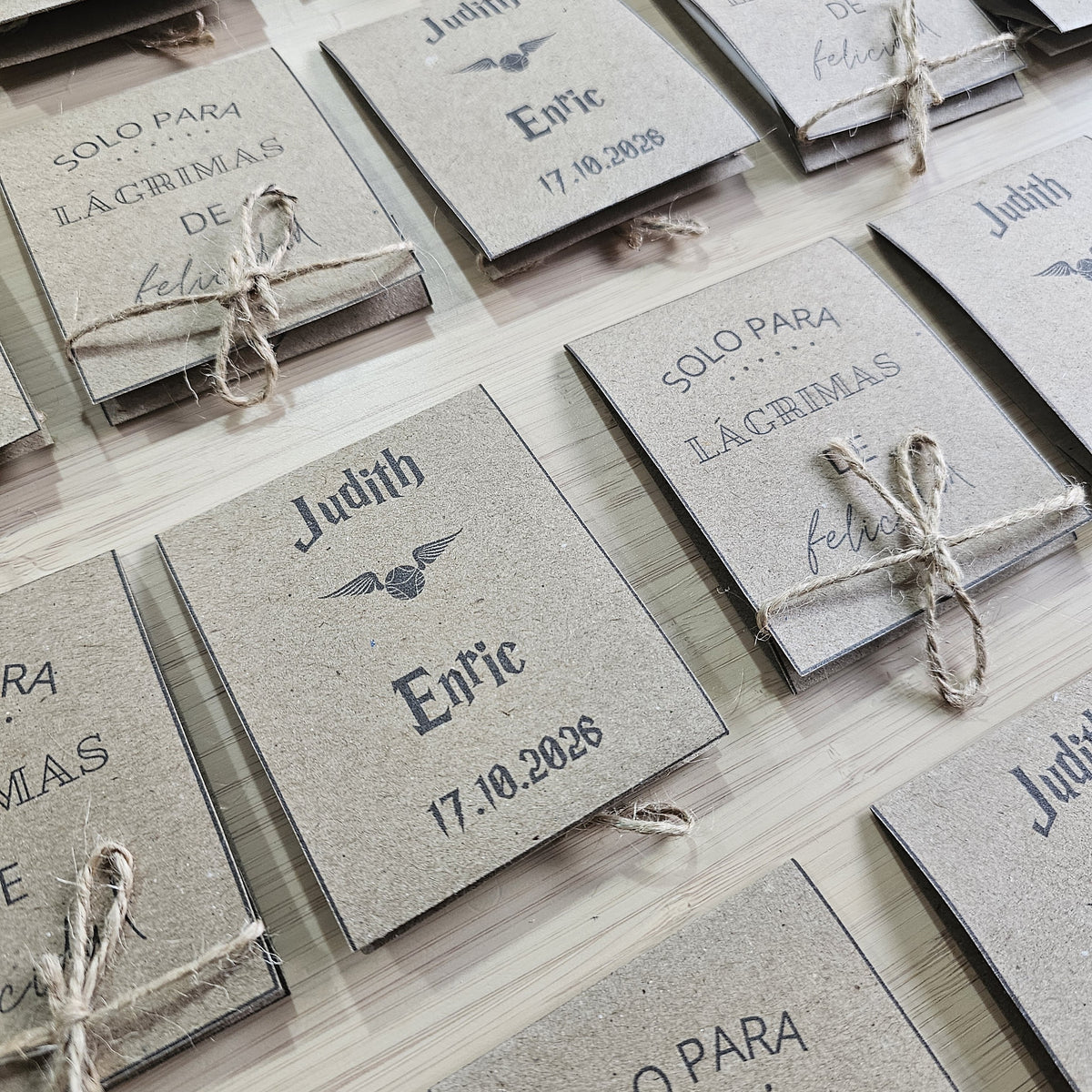 Personalized Wedding Tissue Holders | Tears of Joy