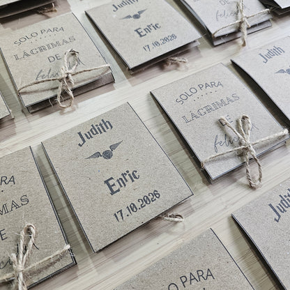 Personalized Wedding Tissue Holders | Tears of Joy