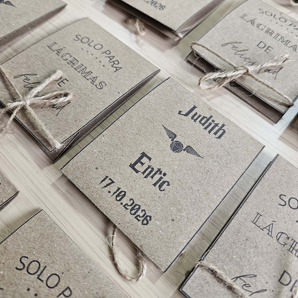 Personalized Wedding Tissue Holders | Tears of Joy
