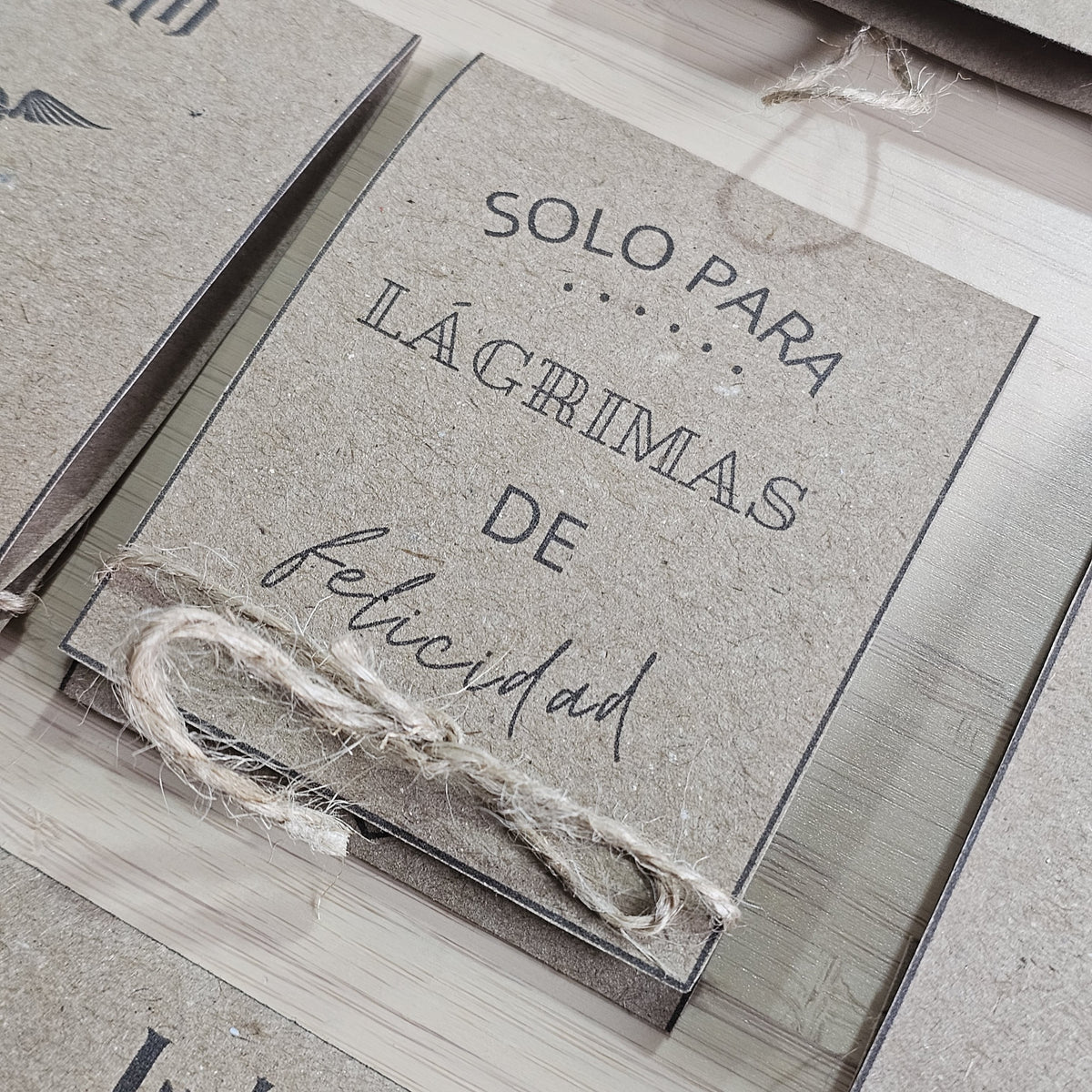 Personalized Wedding Tissue Holders | Tears of Joy