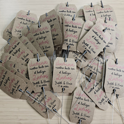 Personalized Wedding Sparklers | Tag with Names, Date, and Message